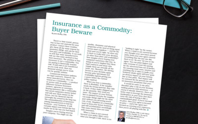 Insurance as a Commodity: Buyer Beware