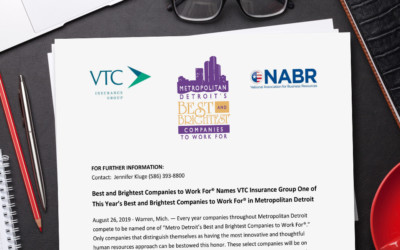 VTC named one of Metro Detroit’s Best and Brightest Companies to Work For®